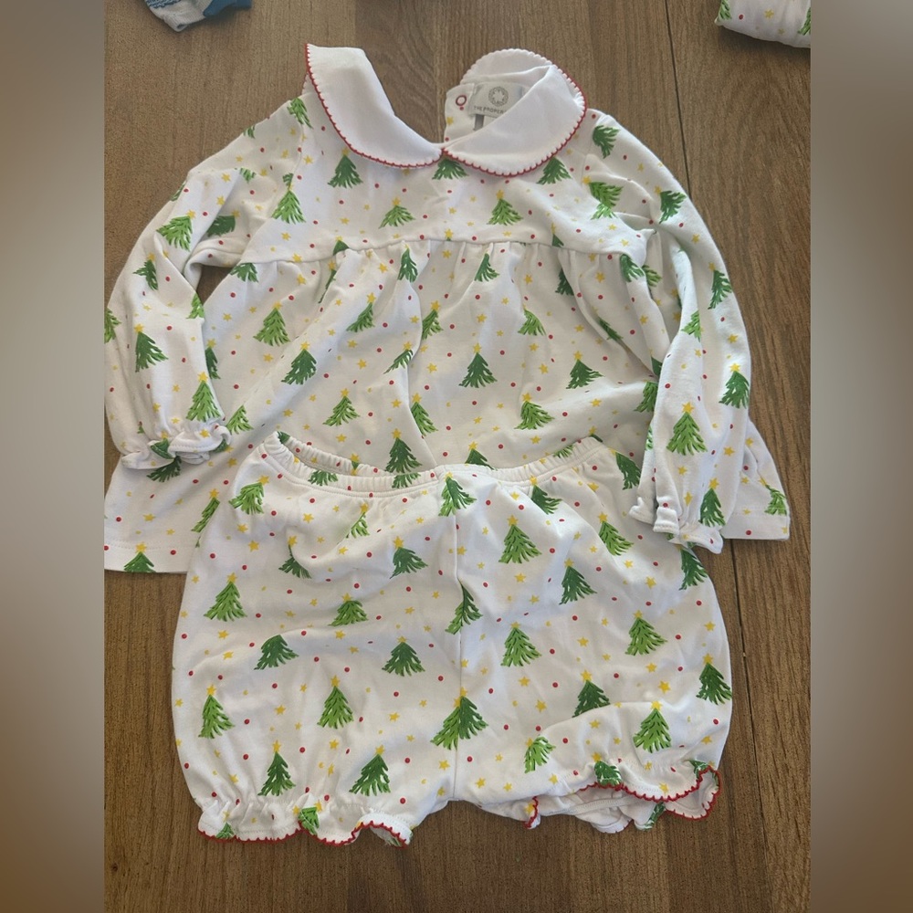 EUC The Proper Peony blouse and short set